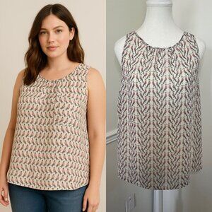 🐈Zara Bird Print Chiffon Blouse L